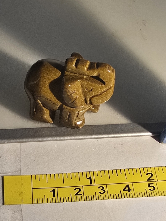 Tigers Eye Other - Tiger Eye Elephant Crystal Gemstone